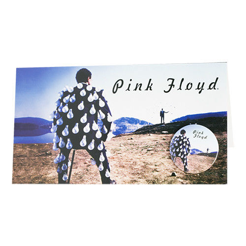 Pink Floyd Delicate Sound Greeting Card And Badge